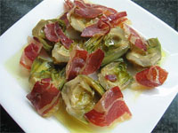 Alcachofas con jamón III