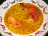 Arroz caldoso con bogavante