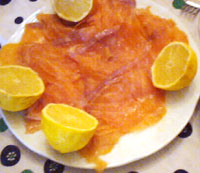 Canapé de salmón