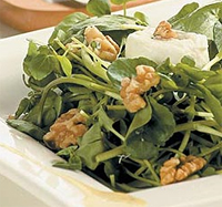 Ensalada con queso de cabra y nueces