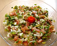 Ensalada pico de gallo