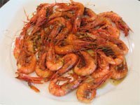 Gambas al tomillo