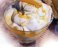 Helado de naranja al ron