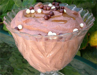 Mousse de chocolate con avellanas