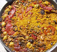 Paella de habas