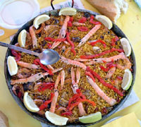 Paella de marisco gallego