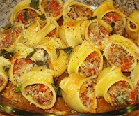 Pasta Lumaconi rellena