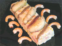 Pastel marinero de arroz