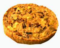 Quiche de zanahorias y perejil