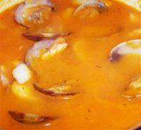 Sopa de almejas