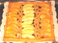 Tarta de hojaldre con fruta