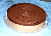 Tarta helada de chocolate