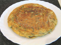 Tortilla de espárragos trigueros silvestres